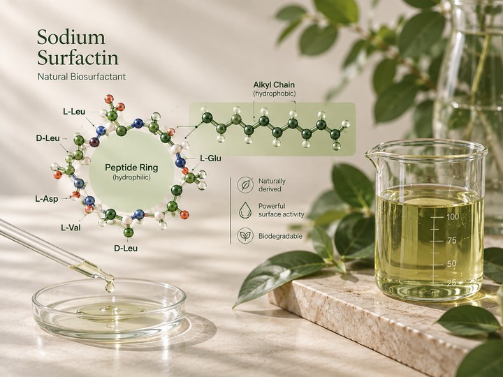 Sodium Surfactin: ПАВ, который очищает и одновременно восстанавливает кожу