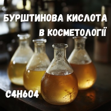 Бурштинова кислота в косметології та дерматології: перспективний засіб для догляду за шкірою.